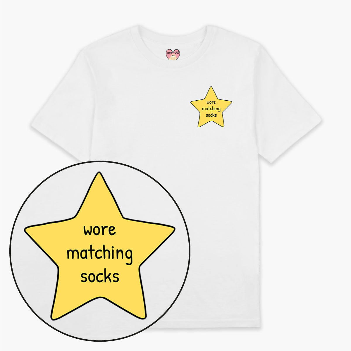 Socks Gold Star T-Shirt (Unisex)