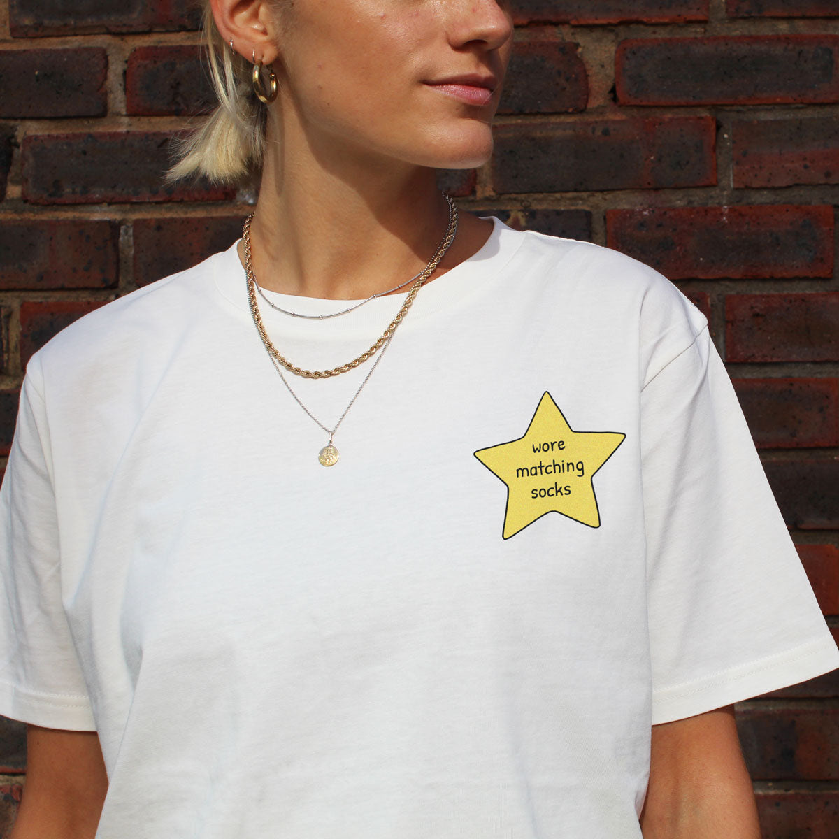 Socks Gold Star T-Shirt (Unisex)