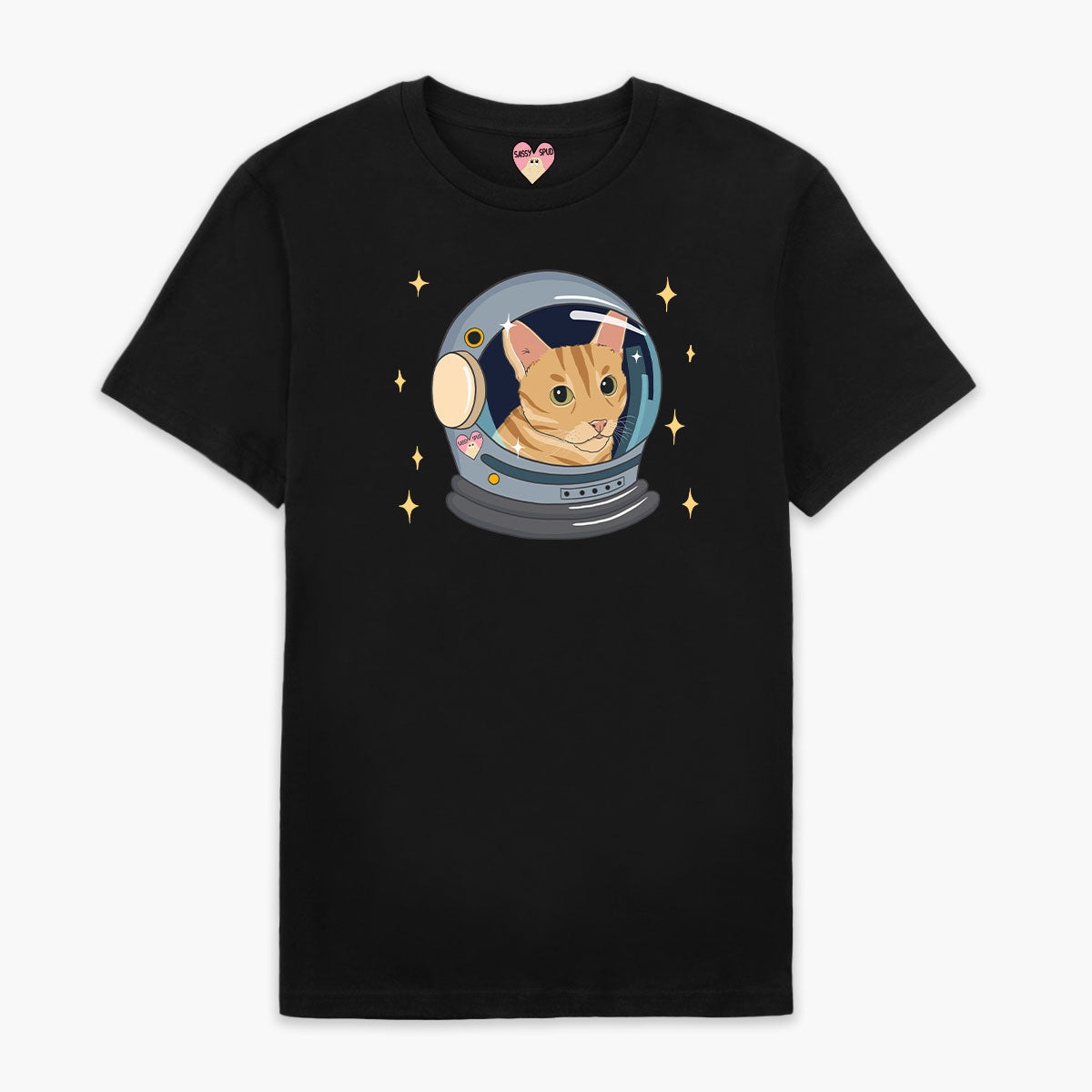 Space Cat Organic Cotton T-Shirt (Unisex )