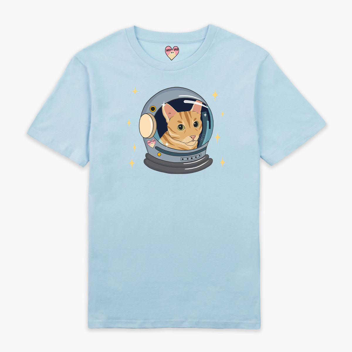 Space Cat Organic Cotton T-Shirt (Unisex )