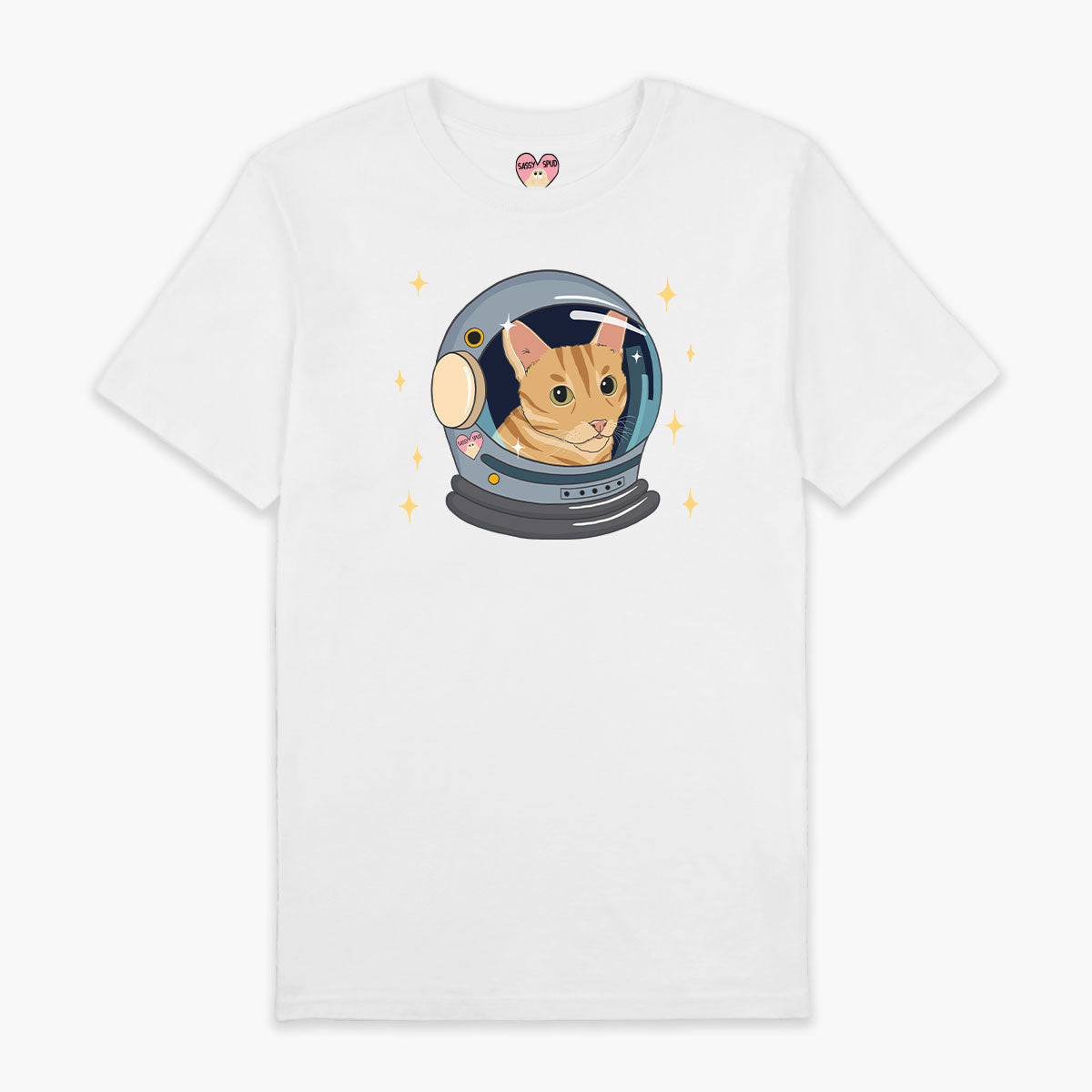 Space Cat Organic Cotton T-Shirt (Unisex )
