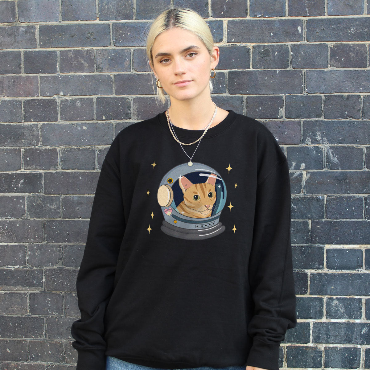 Space Cat Sweatshirt (Unisex)