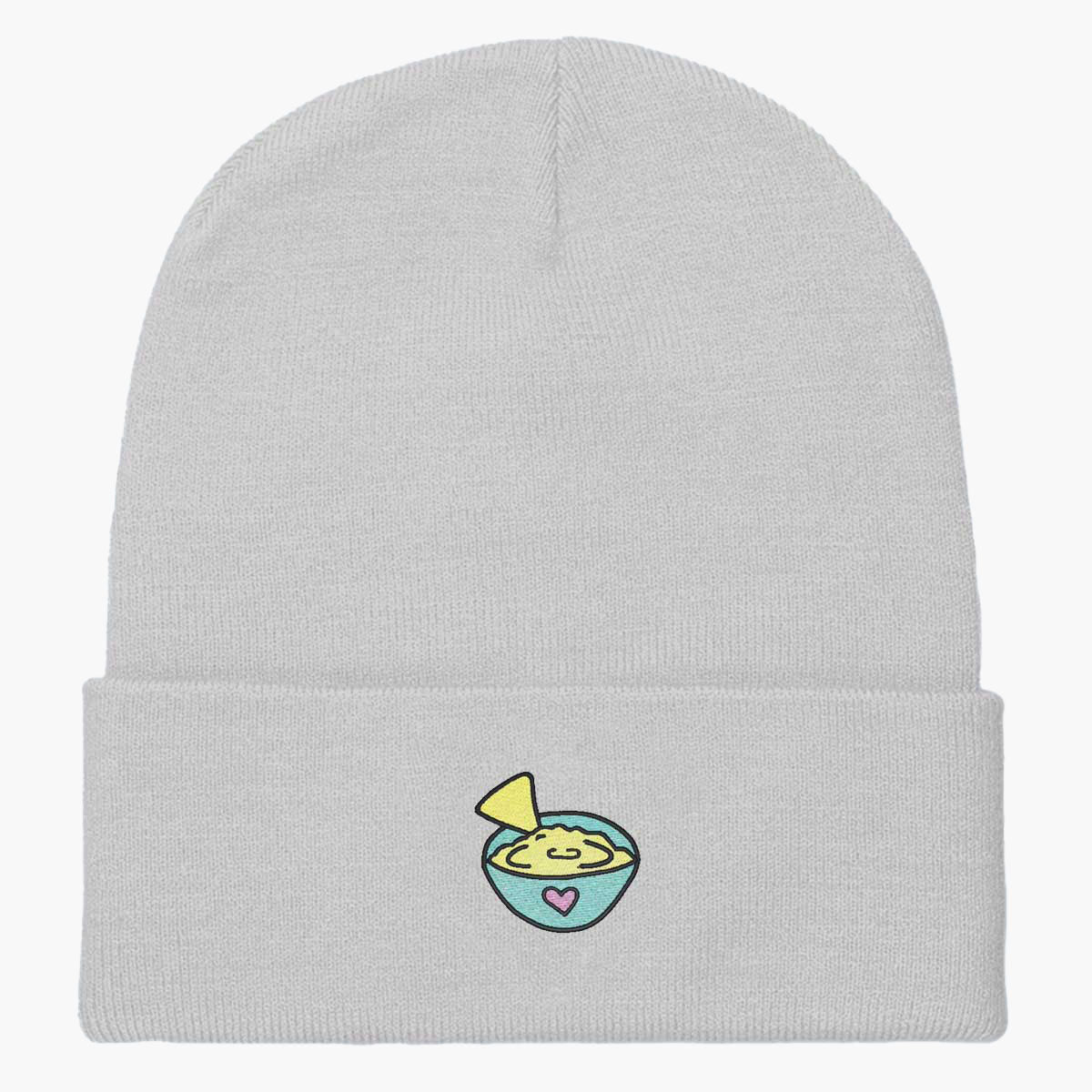 Spread Hummus Not Hate Embroidered Beanie