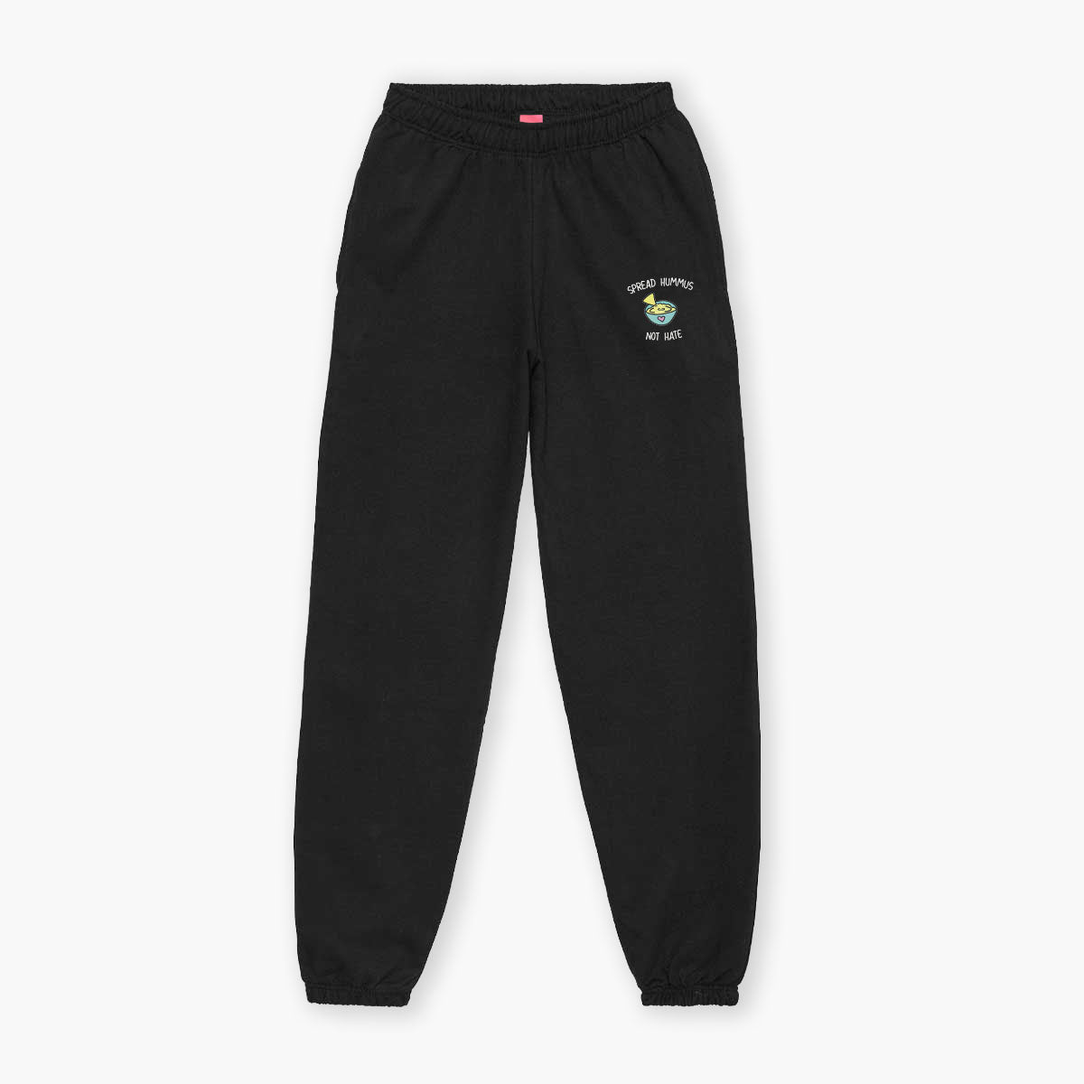 Spread Hummus Not Hate Embroidered Joggers (Unisex)