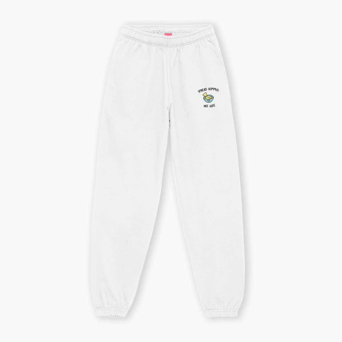Spread Hummus Not Hate Embroidered Joggers (Unisex)