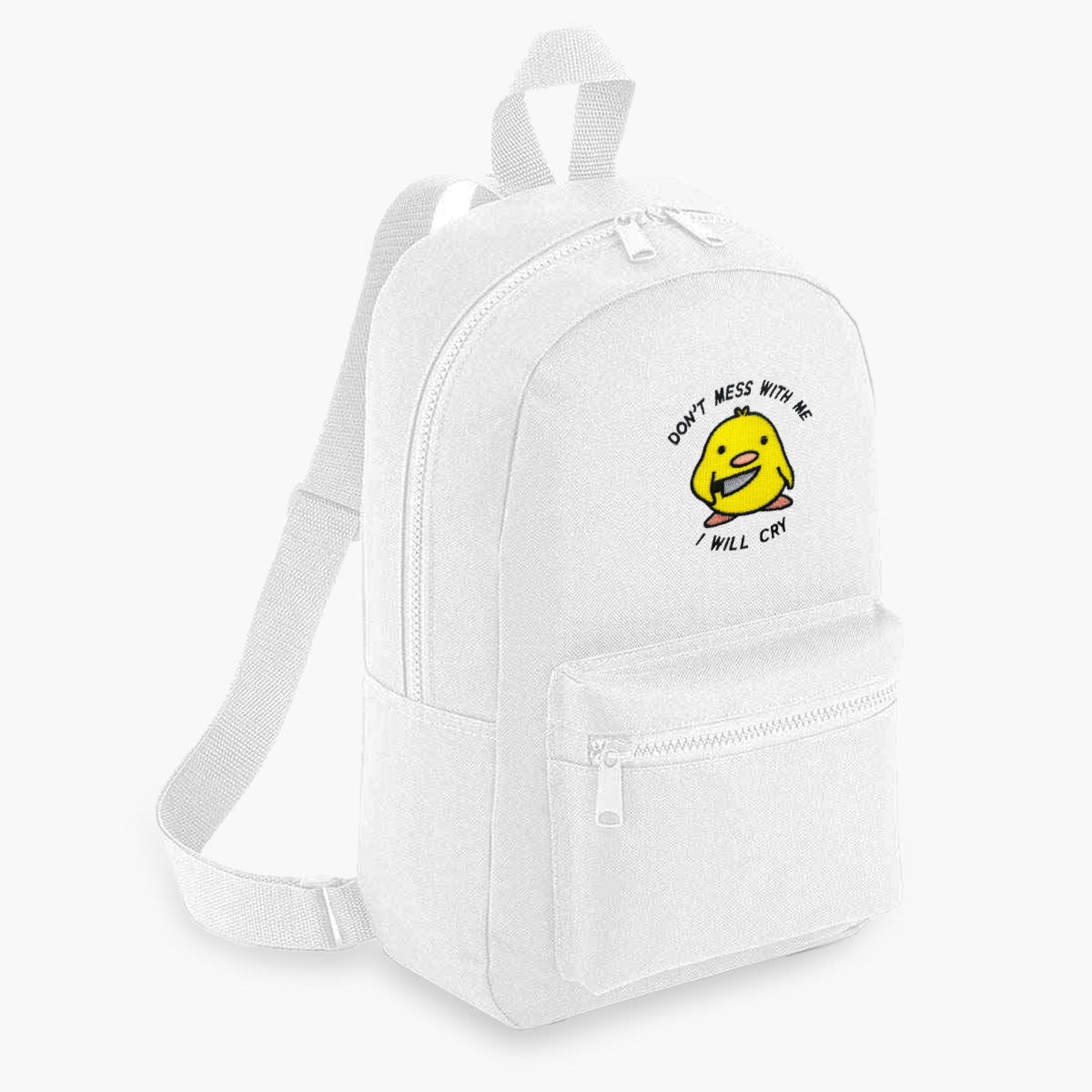 Stabby Chick Embroidered Mini Backpack