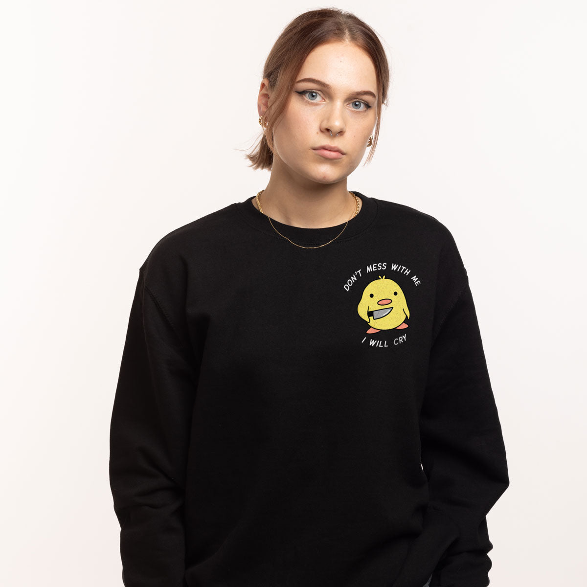 Stabby Chick Sweatshirt (Unisex)