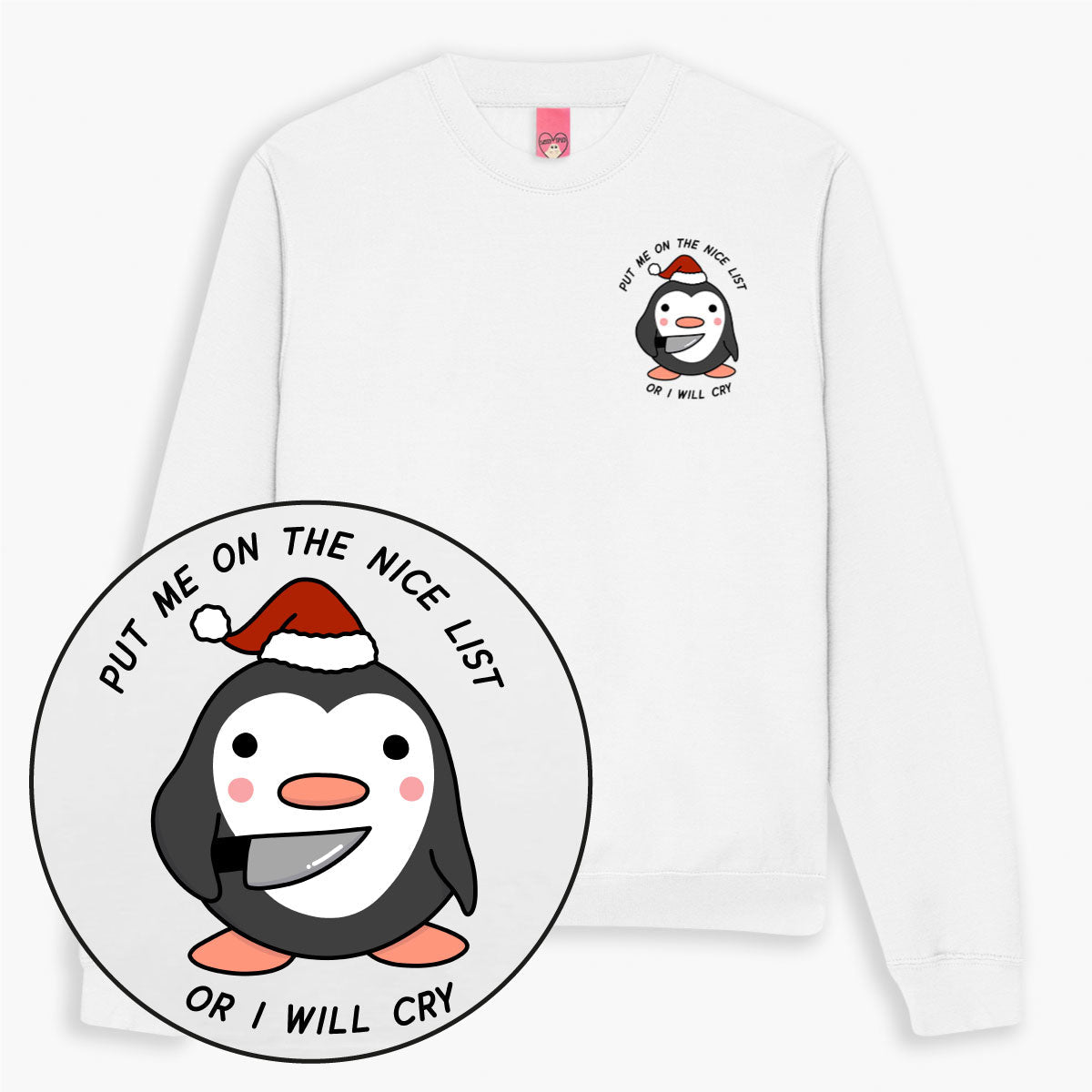 Stabby Penguin Christmas Jumper (Unisex)
