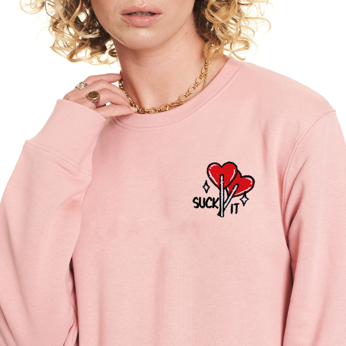Suck It Lollipop Embroidered Sweatshirt (Unisex)