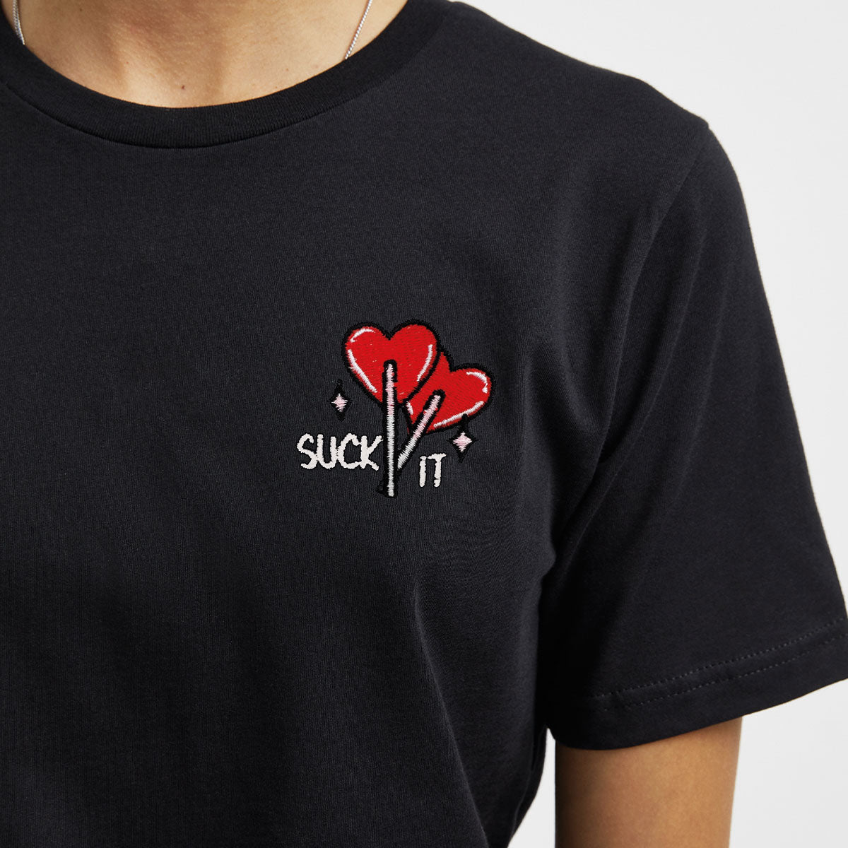 Suck It Lollipop Embroidered T-Shirt (Unisex)