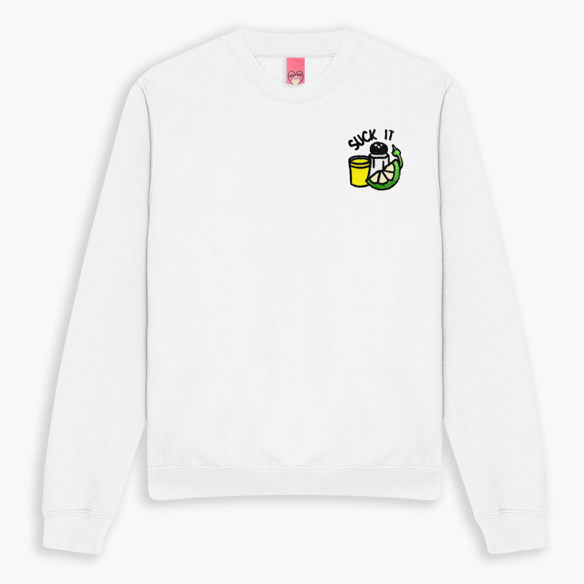 Suck It Tequila Embroidered Sweatshirt (Unisex)