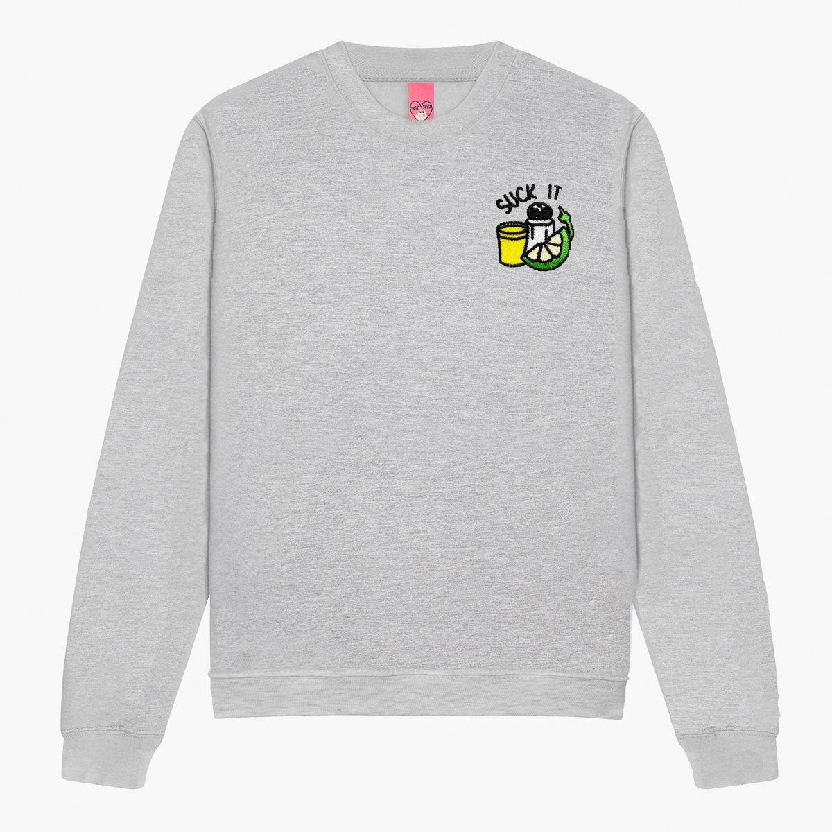 Suck It Tequila Embroidered Sweatshirt (Unisex)