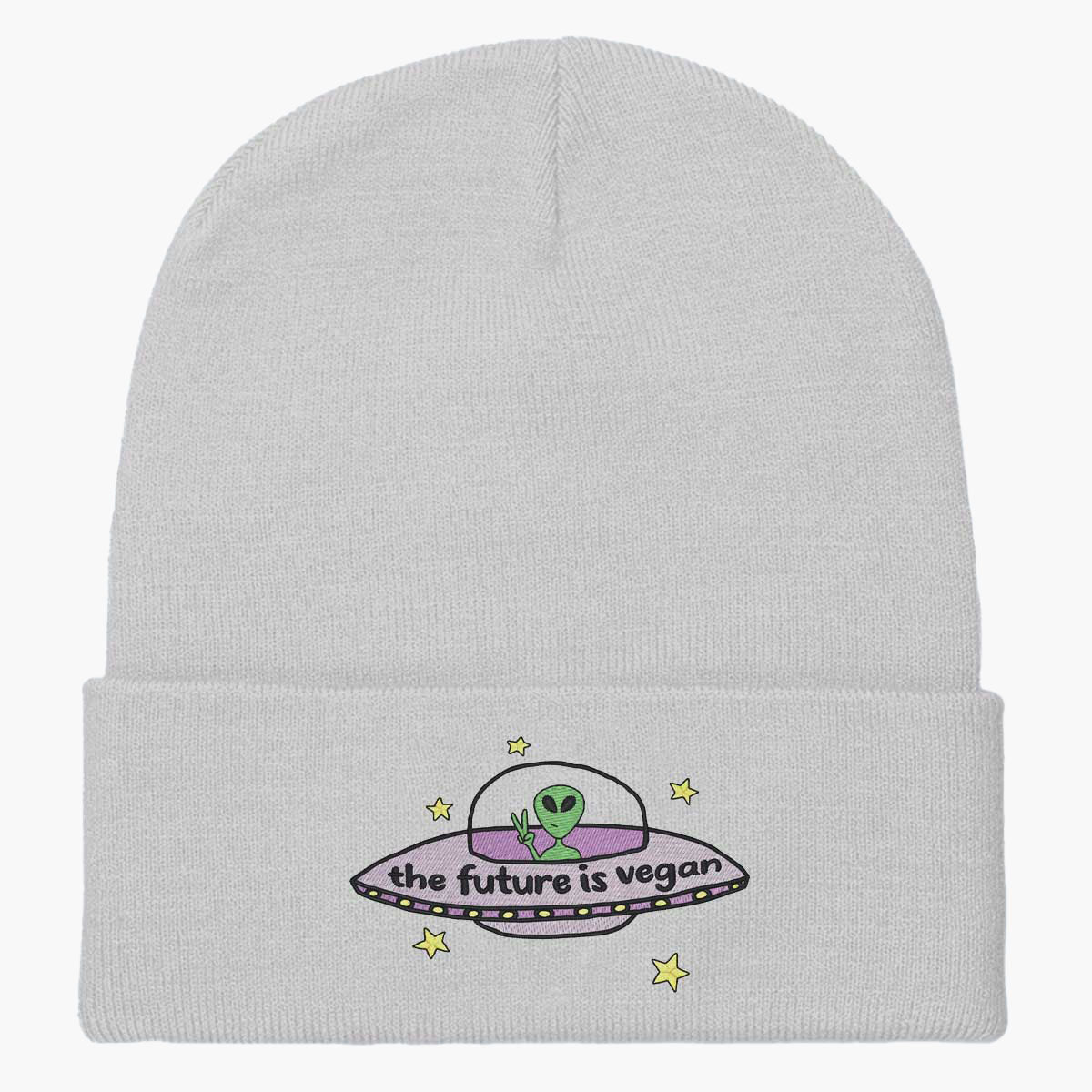The Future Is Vegan Embroidered Beanie