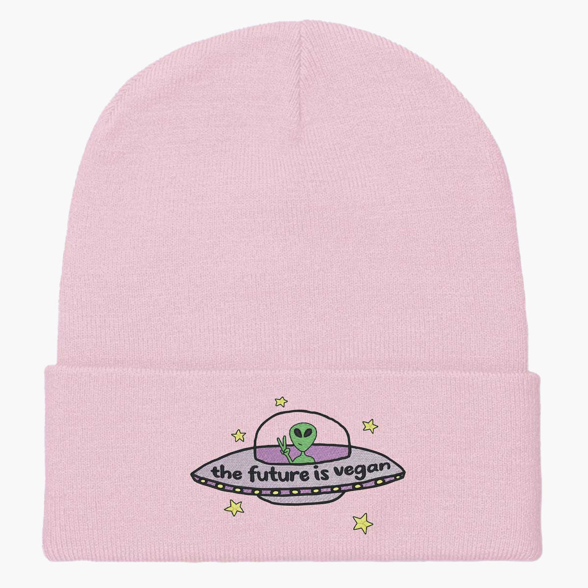 The Future Is Vegan Embroidered Beanie