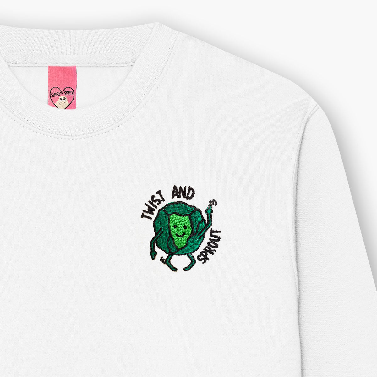 Twist And Sprout Embroidered Sweatshirt (Unisex)