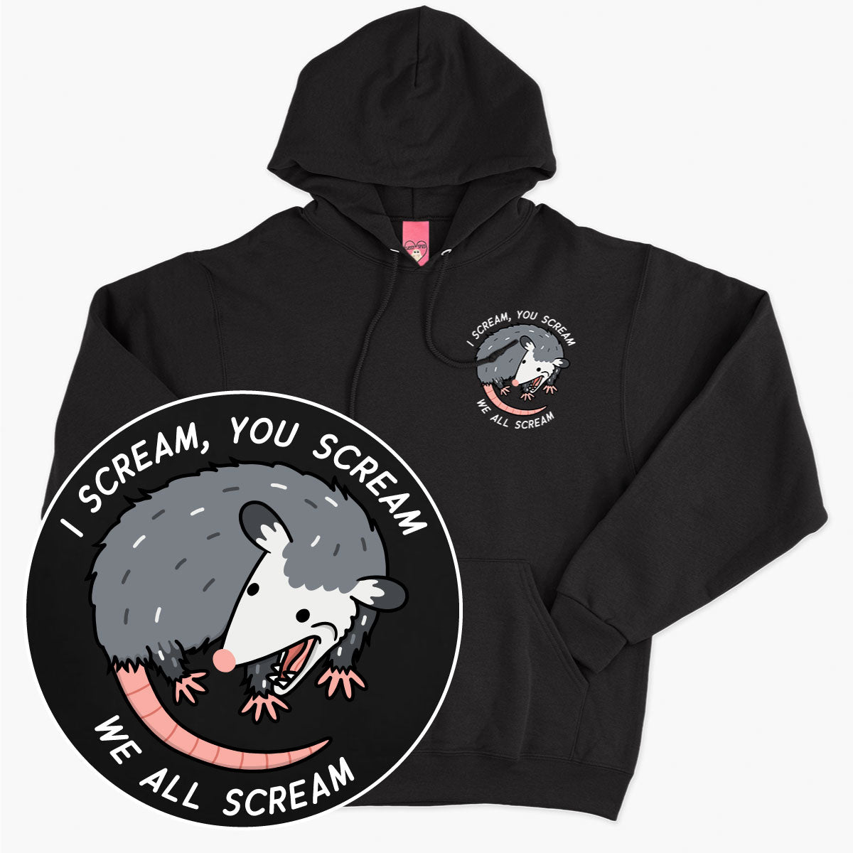 We All Scream Possum Hoodie (Unisex)